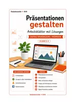 Vorschau - Stundenentwürfe - Präsentationen gestalten – Arbeitsblätter mit Lösungen - Deckblatt