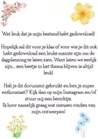 Voorbeeld - Dagritmekaarten thema bloemen - Pagina 1