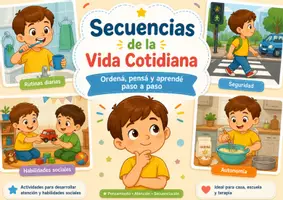 Vista previa - Refuerzo / NEE / Materiales de apoyo - Secuencias de la vida cotidiana - Portada