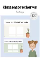 Vorschau - Poster - Klassensprecher - Klassensprecherin - Aushang - Deckblatt