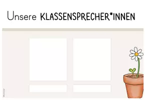 Vorschau - Poster - Klassensprecher - Klassensprecherin - Aushang - Seite 1