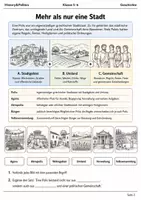 Vorschau - Arbeitsblätter - Griechische Polis Lernmalbuch Klasse 5–6 - Seite 1