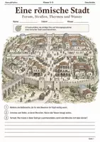 Vorschau - Arbeitsblätter - Römische Stadt Lernmalbuch Klasse 5–6 - Deckblatt