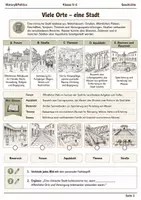 Vorschau - Arbeitsblätter - Römische Stadt Lernmalbuch Klasse 5–6 - Seite 1
