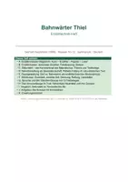 Vorschau - Arbeitsblätter - Bahnwärter Thiel: Erzähltechnik-Heft | Sekundenstil, Symbolik Bahngleise & Wärterhäuschen, Naturalismus | Gerhart Hauptmann - Deckblatt