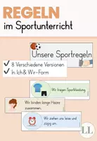 Vorschau - Poster - Regeln im Sportunterricht - Sportregeln - Deckblatt