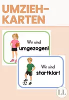 Vorschau - Bildkarten - Umziehkarten für den Sportunterricht - Deckblatt