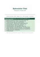 Vorschau - Arbeitsblätter - Bahnwärter Thiel: Philosophie-Transfer | Determinismus vs Freiheit | Gedankenexperimente | Psychopathologie - Deckblatt