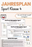 Vorschau - Anderer Materialtyp - Stoffverteilungsplan/Jahresplan Sport - Klasse 4 - Deckblatt