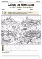 Vorschau - Arbeitsblätter - Mittelalter bis Renaissance Bundle Klasse 5–6 - Seite 1