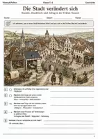 Vorschau - Arbeitsblätter - Stadt in der Frühen Neuzeit Lernmalbuch Klasse 5–6 - Deckblatt