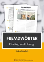 Vorschau - Arbeitsblätter - Fremdwörter Übungen - Deckblatt