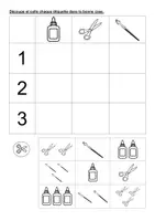 Aperçu - Feuilles d'exercices - Tableau à double entrée rentrée (maternelle, CP, inclusion) - Page 2