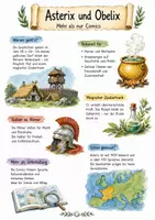 Vorschau - Arbeitsblätter - Lernposter + Arbeitsblatt "Asterix und Obelix" + Onlineübung & MP3 + Mindmap + Infografik - Deckblatt