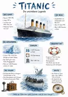 Vorschau - Arbeitsblätter - Lernplakat + AB mit Fragen zum Thema "Titanic" + Lösungsblatt + Mindmap + Infografik - Deckblatt