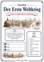 Vorschau - Stundenentwürfe - Der Erste Weltkrieg – Arbeitsheft in einfacher Sprache | Infotexte, Aufgaben & Lösungen - Seite 1