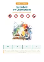 Vorschau - Arbeitsblätter - Sicherheit im Chemieraum: GHS-Symbole - Deckblatt