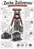 Vorschau - Arbeitsblätter - Lernposter + Arbeitsblätter zum Thema "Zeche Zollverein" + Lösung & MP3 + Mindmap + Infografik - Deckblatt