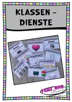 Vorschau - Bildkarten - Klassendienste - Deckblatt