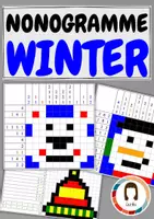 Vorschau - Stundenentwürfe - Nonogramme - japanische Logikrätsel | Pixelbilder Winter - Deckblatt
