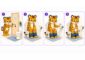 Vorschau - Präsentationen/Tafelbilder - Selbstständig im Kindergarten & in der Kita - Bildkarten mit den kleinen Tigern - Seite 2
