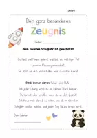 Vorschau - Arbeitsblätter - Das wahre Zeugnis - persönliche Rückmeldung - editierbar - Lehrer, 2. Klasse - Seite 2