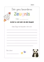 Vorschau - Arbeitsblätter - Das wahre Zeugnis - persönliche Rückmeldung - editierbar - Lehrer, 2. Klasse - Seite 3
