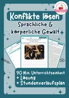 Vorschau - Stundenentwürfe - Gewalt - sprachliche & körperliche | Ethik Klasse 7–9 - Deckblatt
