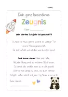Vorschau - Arbeitsblätter - Das wahre Zeugnis - persönliche Rückmeldung - editierbar - Lehrerin, 4. Klasse - Seite 2