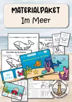 Vorschau - Arbeitsblätter - Meerestiere | Materialpaket | Klasse 1 & 2 - Deckblatt