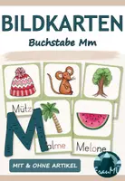 Vorschau - Bildkarten - Bildkarten Buchstabeneinführung - Buchstabe M m | Klasse 1 - Deckblatt