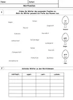 Vorschau - Arbeitsblätter - Wortfamilien Klasse 3 Arbeitsblätter - Seite 1