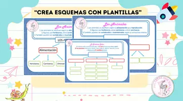 Vista previa - Hojas de trabajo - CREA ESQUEMAS CON PLANTILLAS - Portada