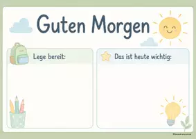 Vorschau - Präsentationen/Tafelbilder - Guten Morgen - digitale Tafel, Classroommanagement, Vorlage - Seite 2