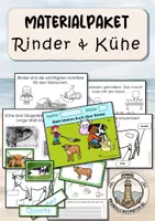 Vorschau - Arbeitsblätter - Kühe Klasse 1 - Deckblatt