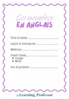 Aperçu - Jeux - Kit d'anglais - Leçon à manipuler – Les chiffres (1 à 12) - Page de couverture