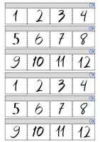 Aperçu - Jeux - Kit d'anglais - Leçon à manipuler – Les chiffres (1 à 12) - Page 2
