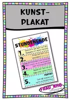 Vorschau - Poster - Kunstunterricht: Plakat Stundenende - Deckblatt