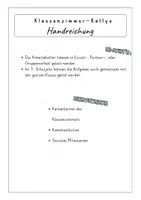 Vorschau - Arbeitsblätter - Klassenzimmer-Rallye | Die Entdeckungstour für die erste Schulwoche | Schuljahresbeginn - Seite 1