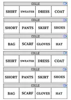 Aperçu - Jeux - Kit d'anglais - Leçon à manipuler – Les vêtements - Page 3