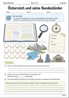 Vorschau - Arbeitsblätter - Österreich Bundesländer Arbeitsheft Klasse 5–6 - Deckblatt