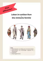 Vorschau - Arbeitsblätter - Die römische Familie - Eine Familie? (Expertenpuzzle/ 2fach differenziert) - Deckblatt
