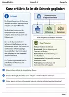 Vorschau - Arbeitsblätter - Schweiz Kantone Arbeitsheft Klasse 5–6 - Seite 1