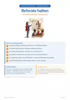 Vorschau - Arbeitsblätter - Referate halten – Vorbereiten, gestalten, frei sprechen - Seite 1