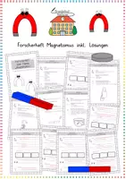 Vorschau - Unterrichtsreihen - Magnetismus / Experimente: Sparpaket (Tafelmaterial & Arbeitsblätter) - Sachunterricht - Kl. 1-4 - Seite 1