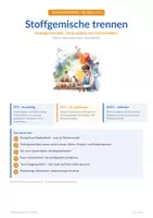 Vorschau - Arbeitsblätter - Stoffgemische trennen – Stoffeigenschaften, Gemischarten und Trennverfahren - Deckblatt