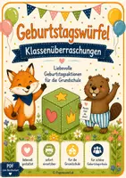 Vorschau - Poster - Geburtstagswürfel / Geburtstagskarten - Deckblatt