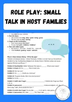 Vorschau - Arbeitsblätter - Role Play: Small Talk and Getting to know your Host Family | Gastfamile, England - Deckblatt