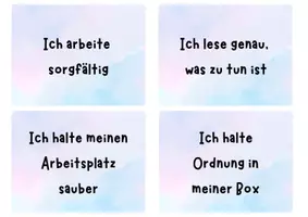 Vorschau - Bildkarten - Wochenziele für SuS - Seite 1