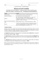 Vorschau - Arbeitsblätter - Geschichte Klausur Oberstufe: Weimarer Verfassung 1919 – mit Erwartungshorizont - Seite 1